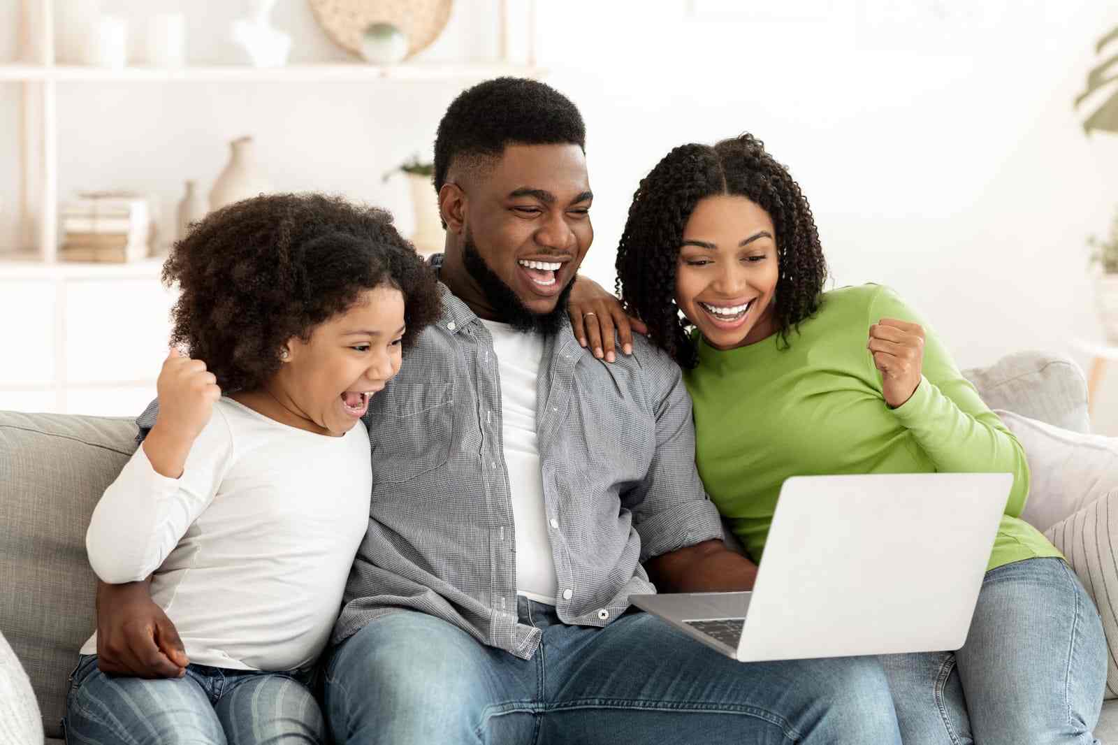 Family together, featuring 411 Immigration Law and highlighting 'Family-Based Green Cards' to emphasize support for family immigration pathways.